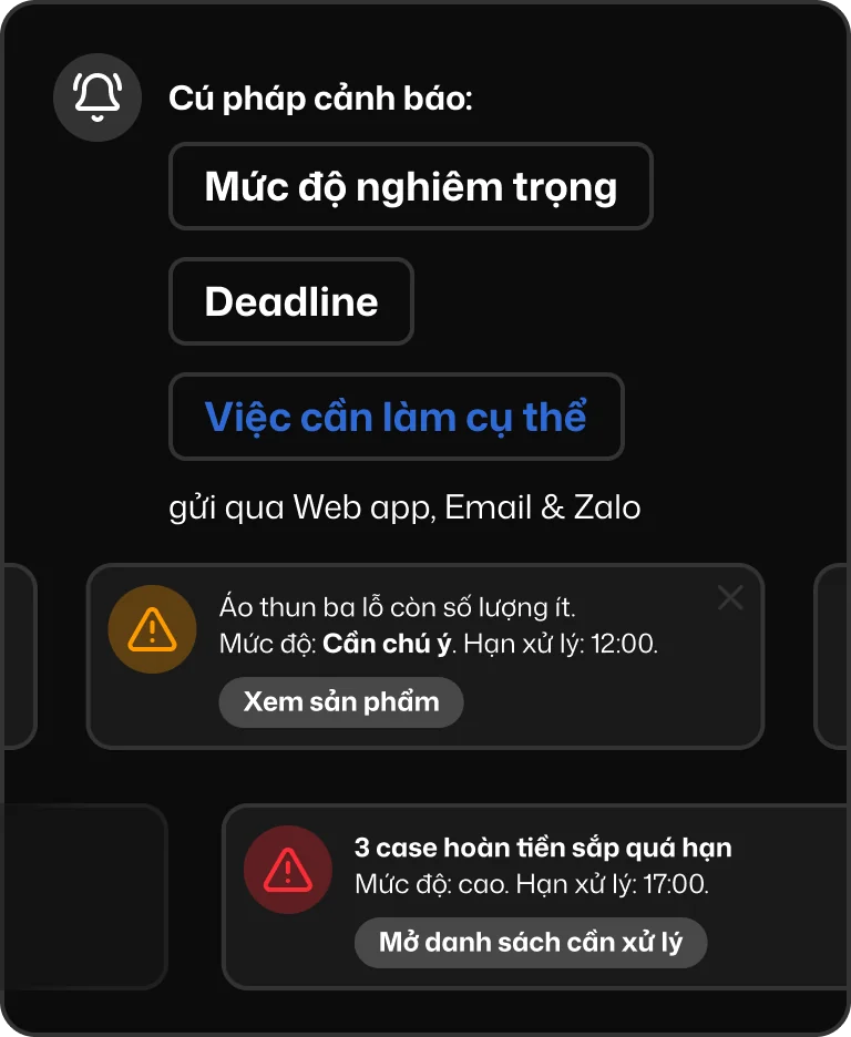 Cú pháp cảnh báo Renda